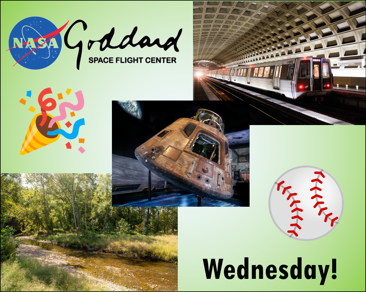 Collage of images representing some of the activites offered for free time on Wednesday